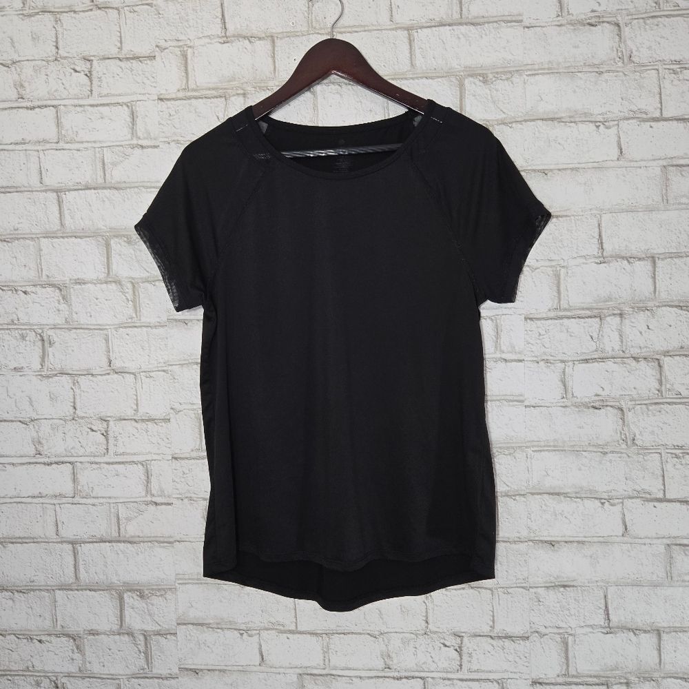 Apana plain black athletic tee